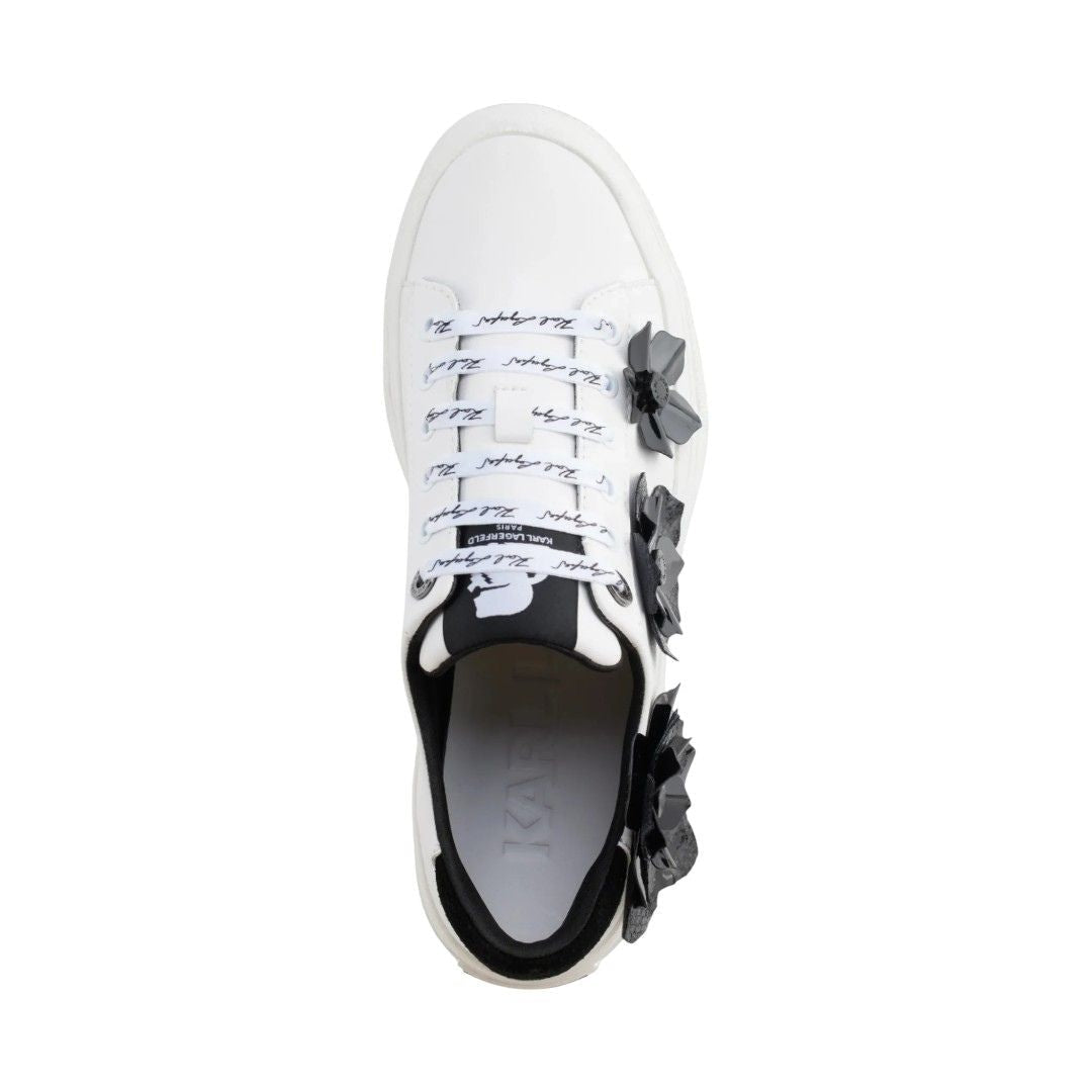 KARL LAGERFELD PARIS Georgia Lace Up Sneakers Women - WHTBLK