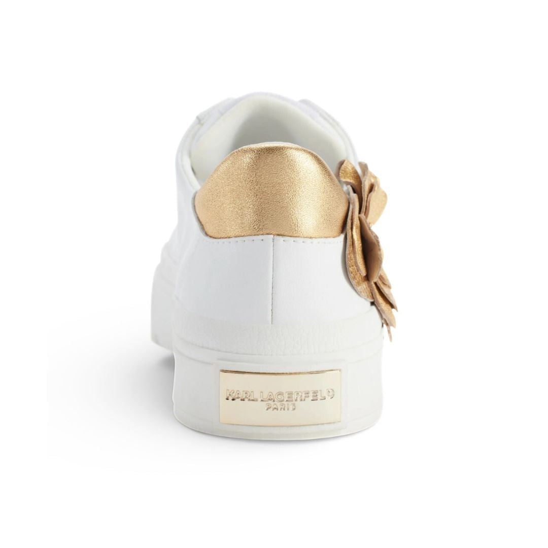 KARL LAGERFELD PARIS Georgia Lace Up Sneakers Women - WHTGLD