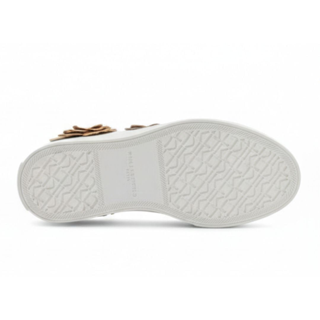 KARL LAGERFELD PARIS Georgia Lace Up Sneakers Women - WHTGLD