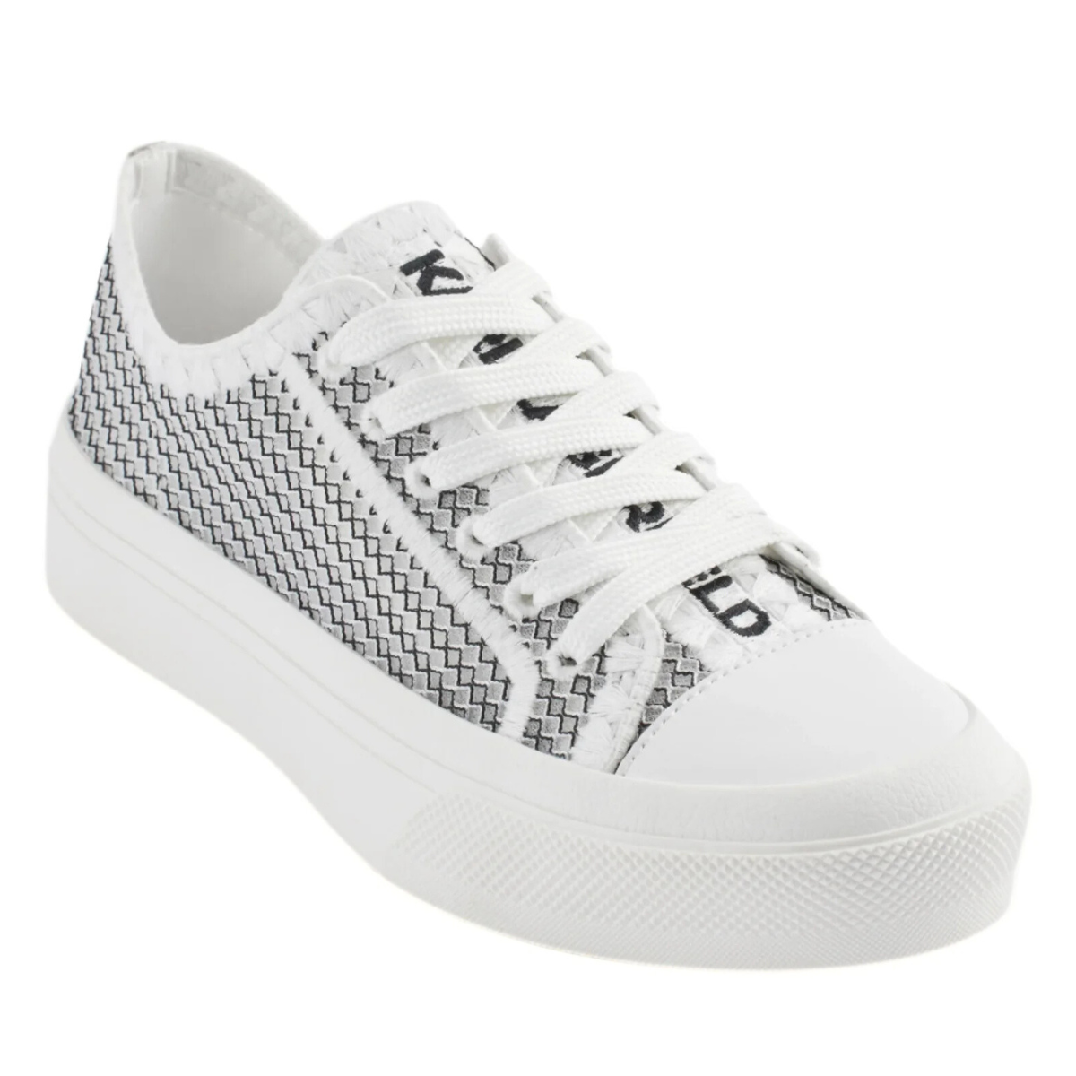 KARL LAGERFELD PARIS Giddeon - Lace Up Sneakers Women - WHTBLK