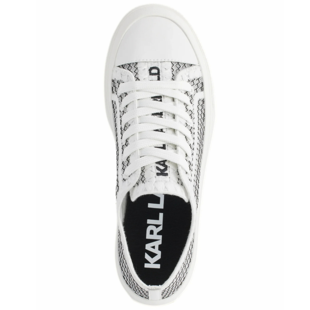 KARL LAGERFELD PARIS Giddeon - Lace Up Sneakers Women - WHTBLK