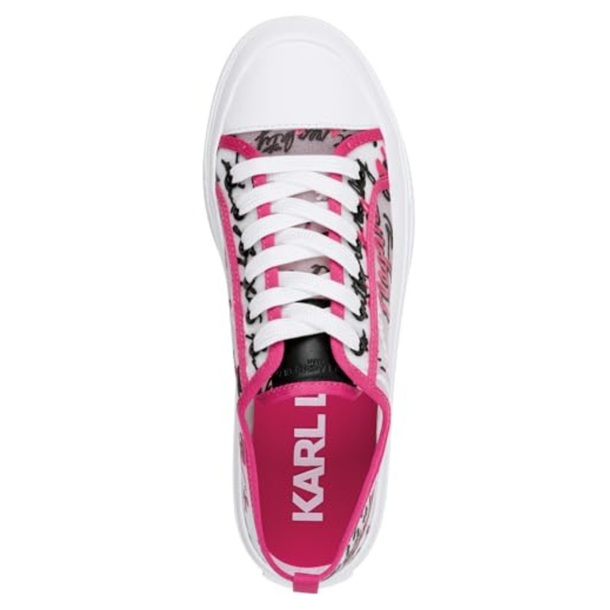 KARL LAGERFELD PARIS Gilianne C’est La Vie Lace Up Sneakers Women - PNK