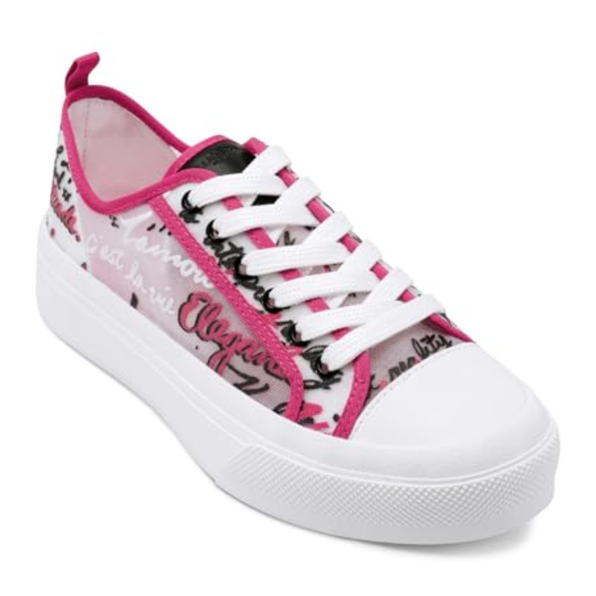 KARL LAGERFELD PARIS Gilianne C’est La Vie Lace Up Sneakers Women - PNK