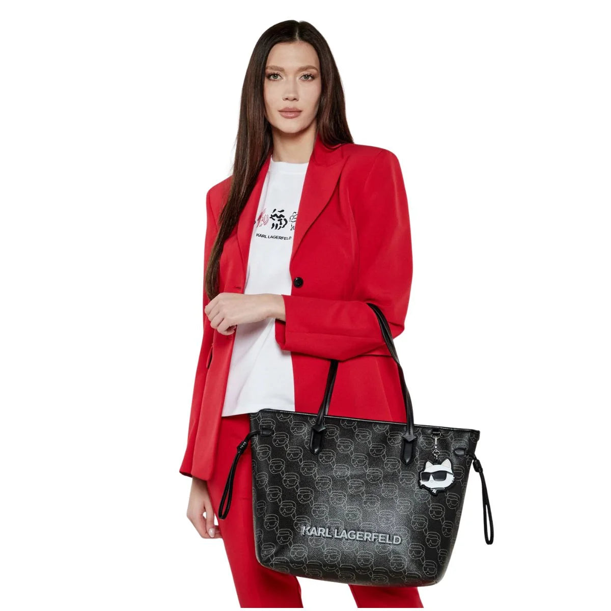 Karl Lagerfeld Paris IKON MONO CC Shoulder bag Women - BLK - Black