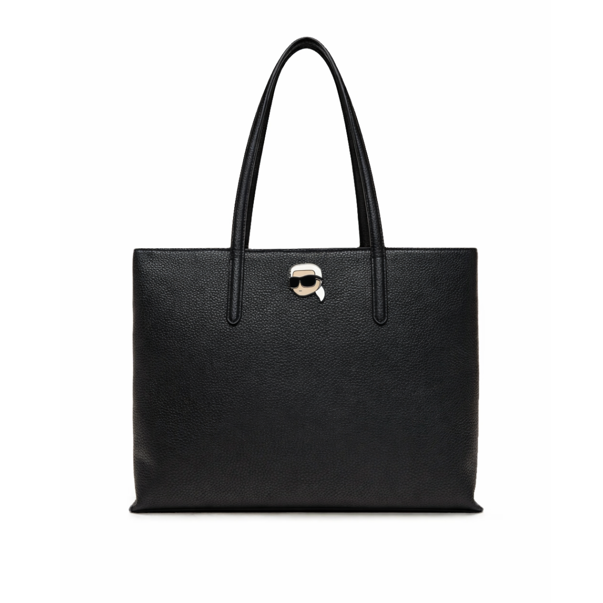 Karl Lagerfeld Paris Ikon Pebble Tote Shoulder bag Women - BLK - Black