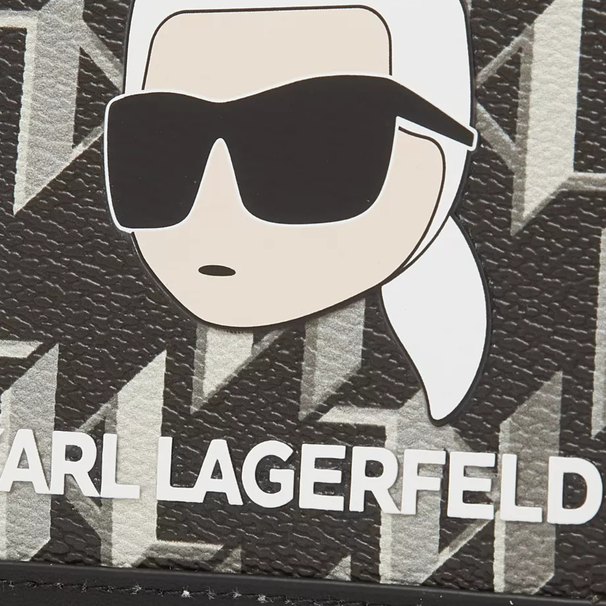 Karl Lagerfeld Paris Ikonik Sm Folded Zip Wallet Women - BEGBRN - Beige-Brown