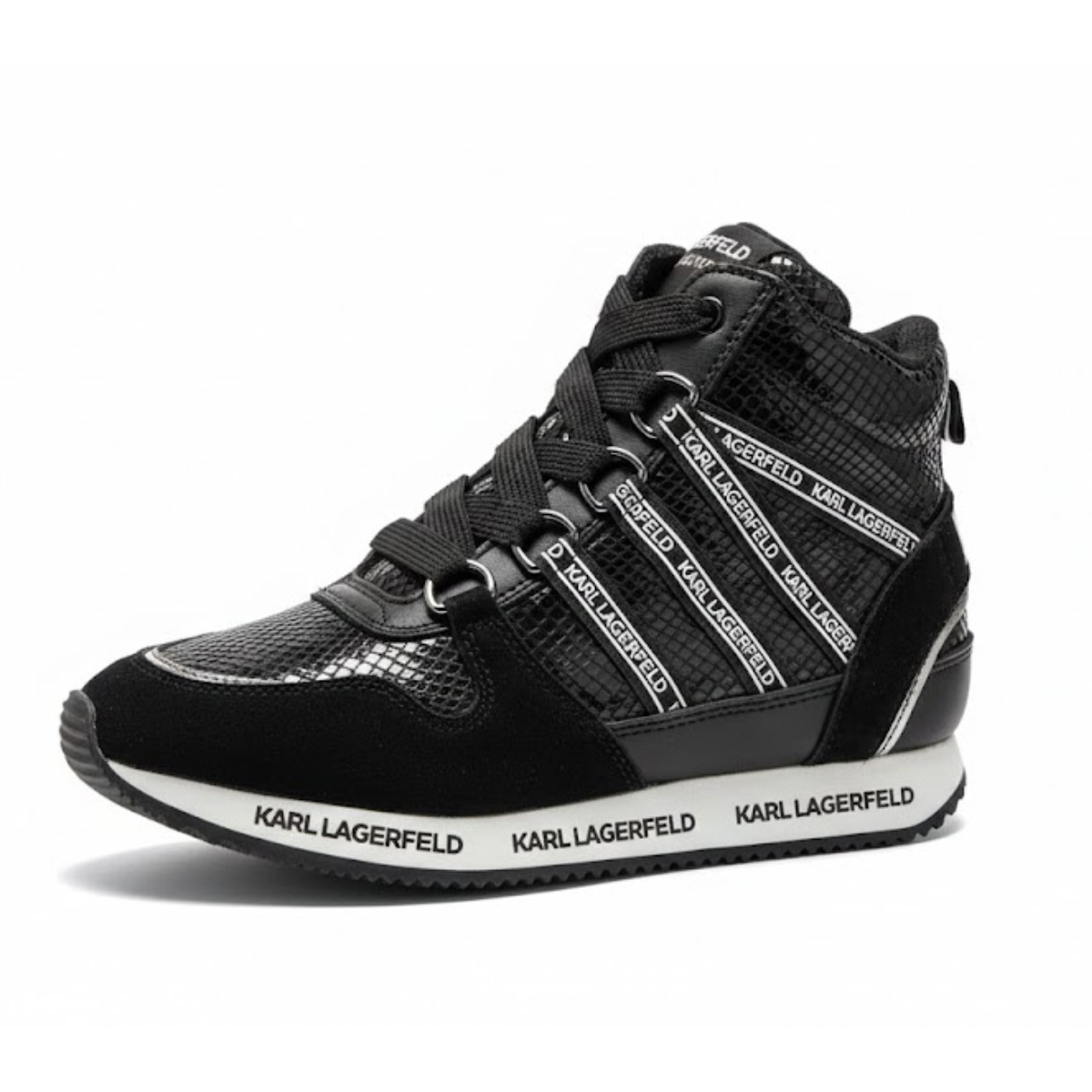 KARL LAGERFELD PARIS Isabelle High Top Sneakers Women - BLK