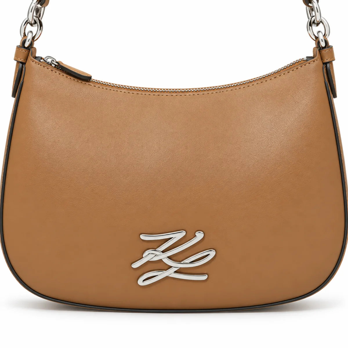 Karl Lagerfeld Paris K/Autograph Moon Shoulder Bag - BGDY - Burgundy