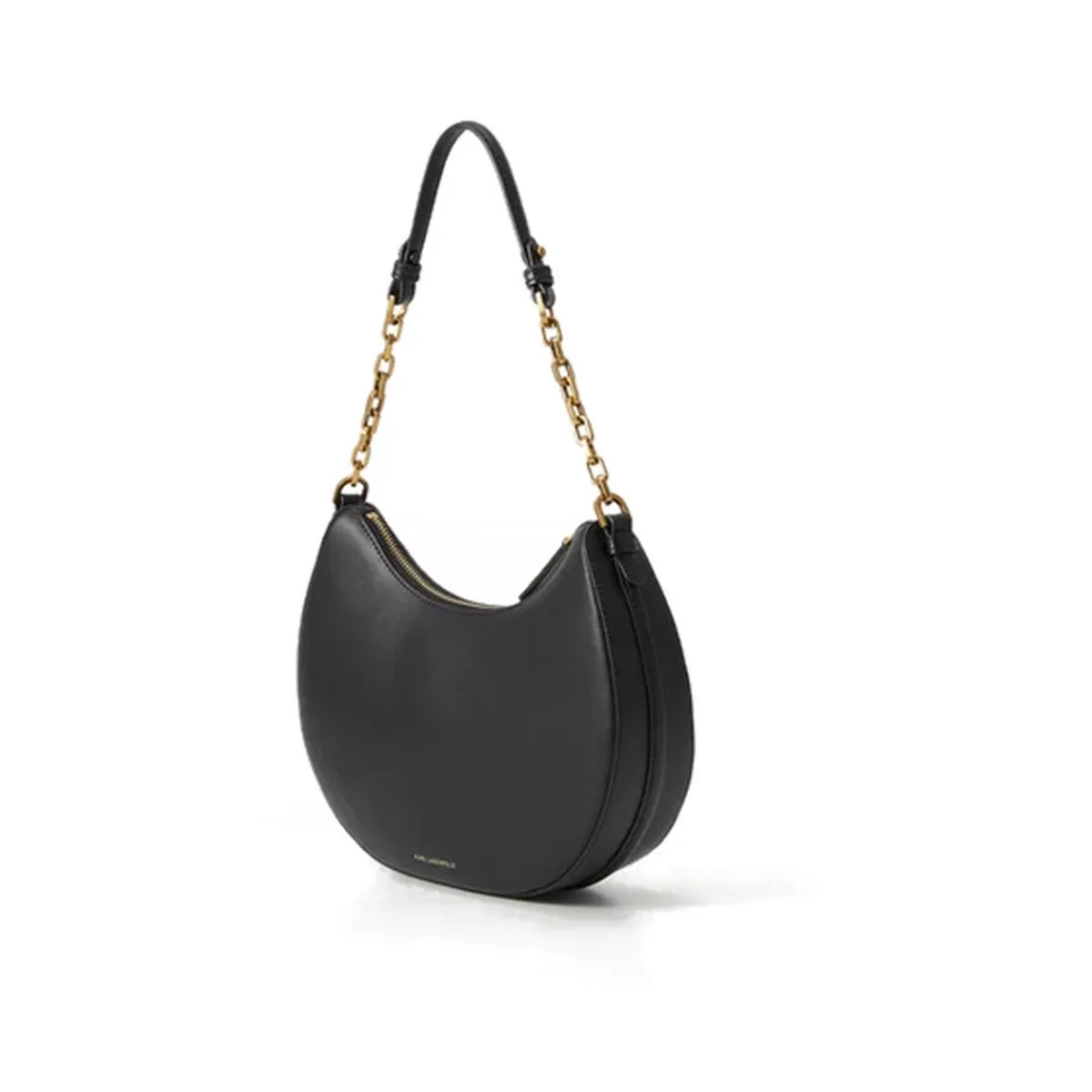 Karl Lagerfeld Paris K/Autograph Moon Shoulder Bag - BLK - Black