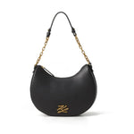 Karl Lagerfeld Paris K/Autograph Moon Shoulder Bag - BLK - Black