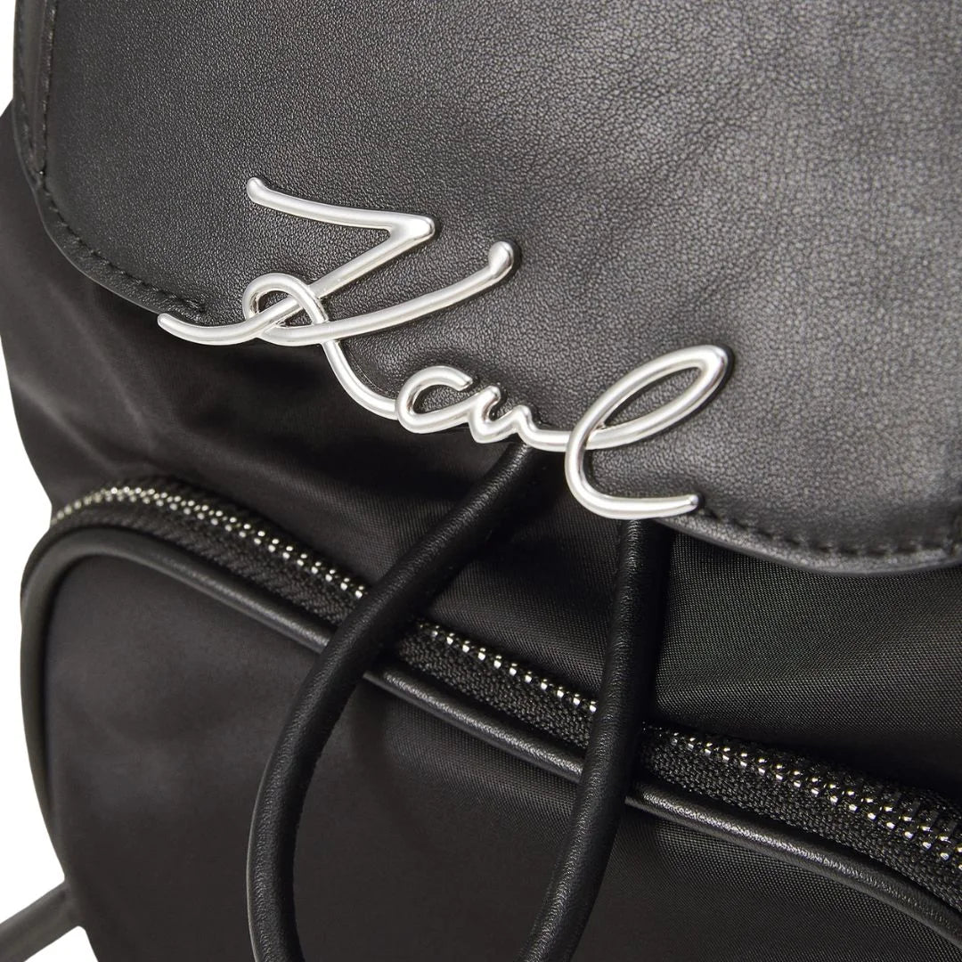 Karl Lagerfeld Paris K-Signature Backpack Bag Women BLK-KB119 - Black