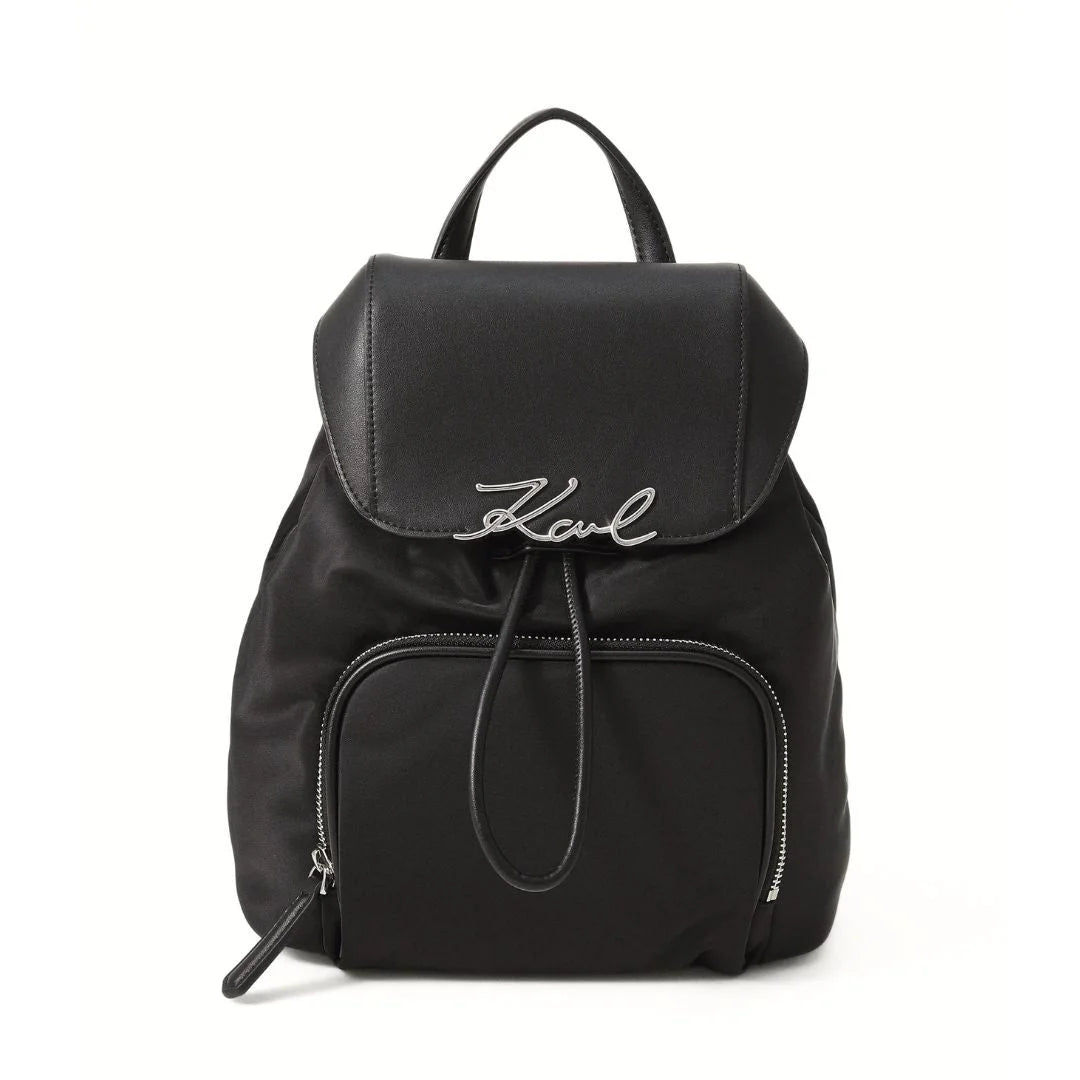 Karl Lagerfeld Paris K-Signature Backpack Bag Women BLK-KB119 - Black