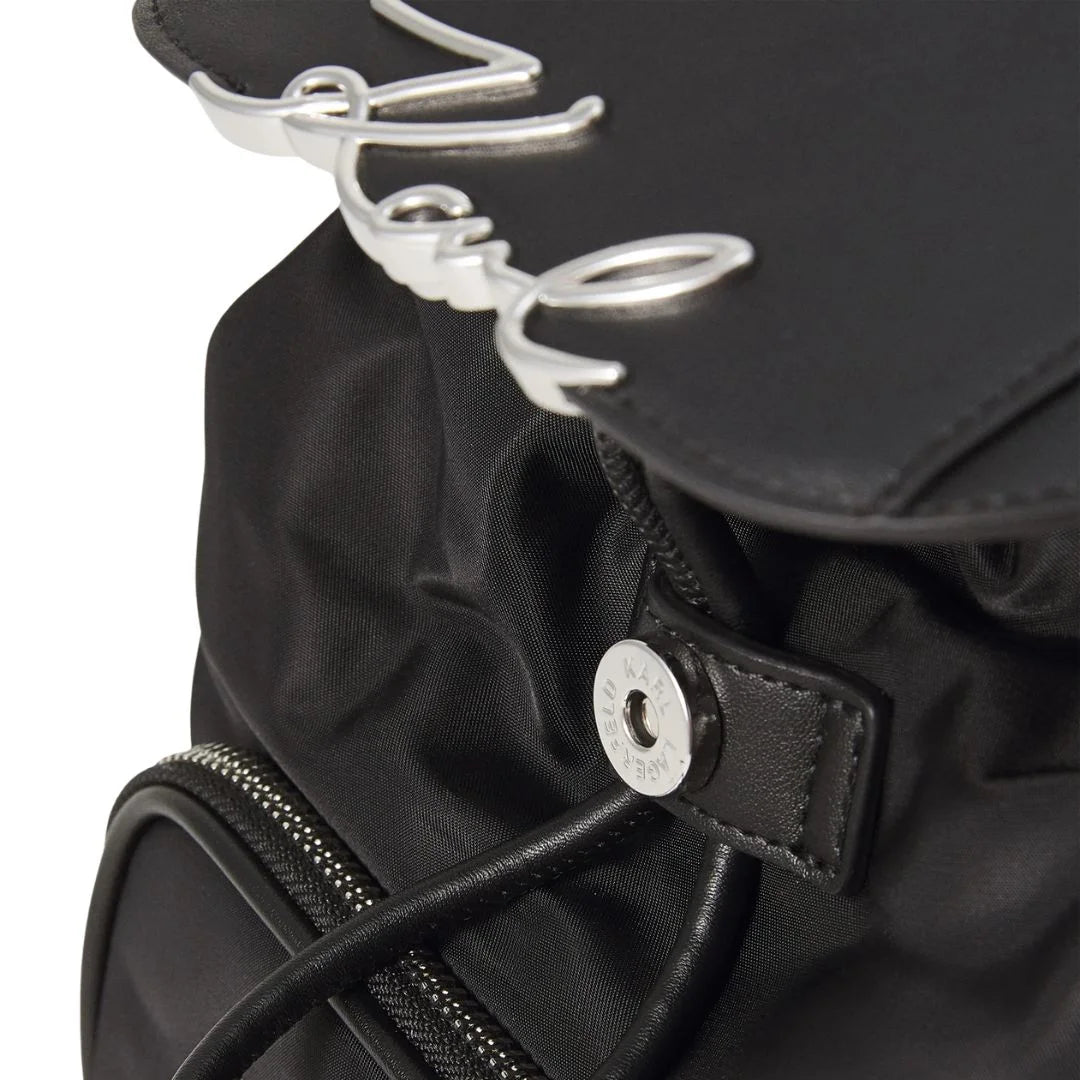 Karl Lagerfeld Paris K-Signature Backpack Bag Women BLK-KB119 - Black