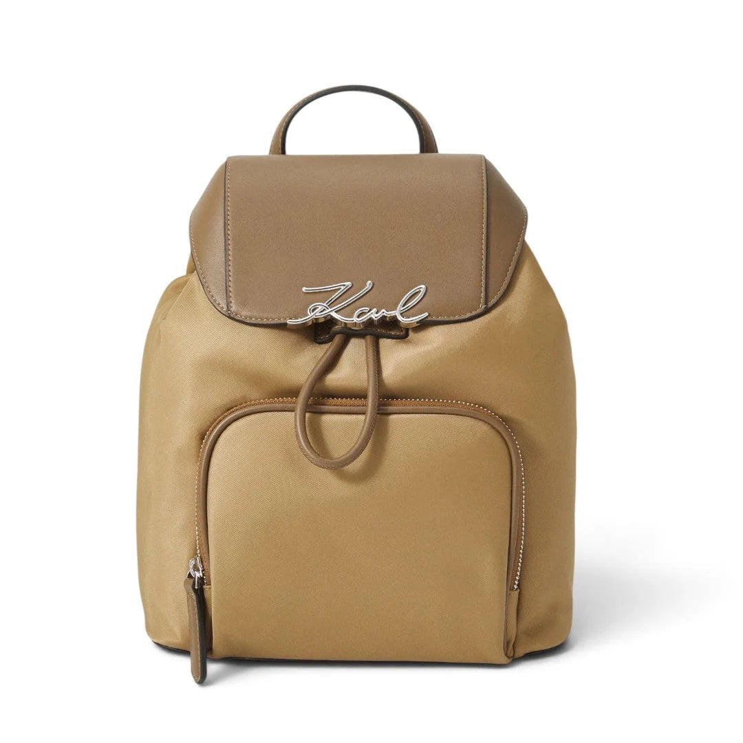 Karl Lagerfeld Paris K-Signature Backpack Bag Women TUP-KB118 - Taupe