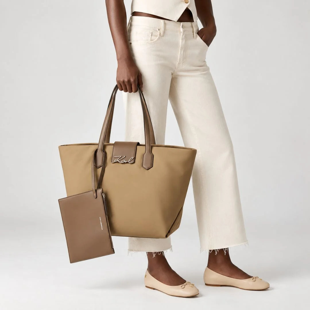 Karl Lagerfeld Paris K-Signature Tote Bag Women TUP-KB117 - Taupe