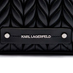 Karl Lagerfeld Paris K-Weave Quilted Crossbody Bag BLK-KB113 - Black