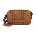 Karl Lagerfeld Paris K-Weave Quilted Crossbody Bag CAR-KB114 - Caramel