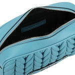 Karl Lagerfeld Paris K-Weave Quilted Crossbody Bag - CYN KB115 - Cyan