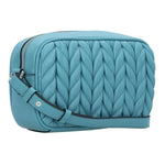 Karl Lagerfeld Paris K-Weave Quilted Crossbody Bag - CYN KB115 - Cyan