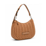 Karl Lagerfeld Paris K-Weave Quilted Shoulder Bag CAR-KB107 - Caramel