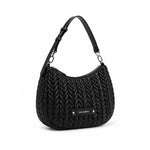 Karl Lagerfeld Paris K-Weave Quilted Shoulder Bag CAR-KB111 - Black