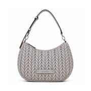 Karl Lagerfeld Paris K-Weave Quilted Shoulder Bag TUP-KB112 - Taupe