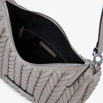 Karl Lagerfeld Paris K-Weave Quilted Shoulder Bag TUP-KB112 - Taupe
