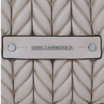 Karl Lagerfeld Paris K-Weave Quilted Shoulder Bag TUP-KB112 - Taupe