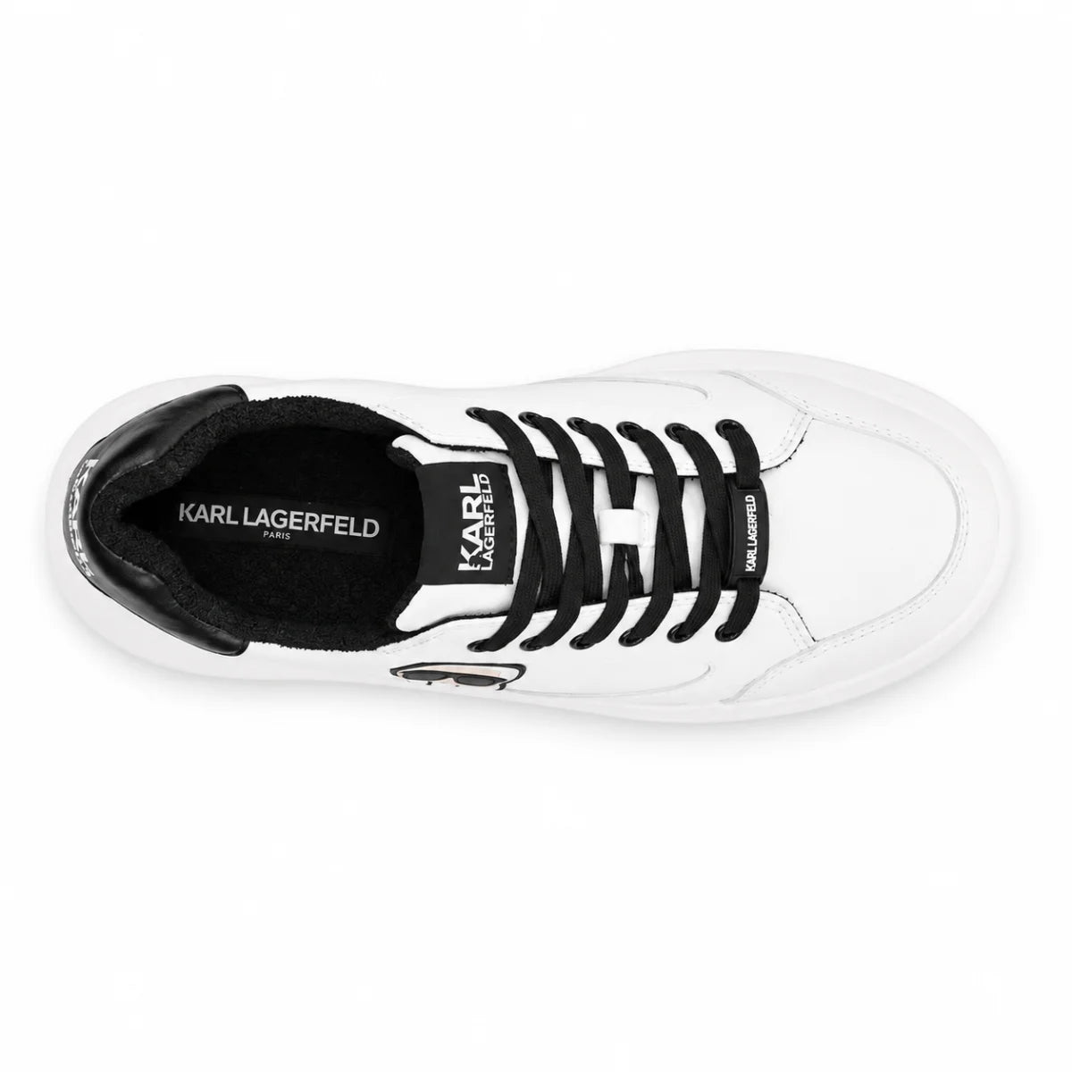 KARL LAGERFELD PARIS Karlie Karl Head Sneakers Women -WHT