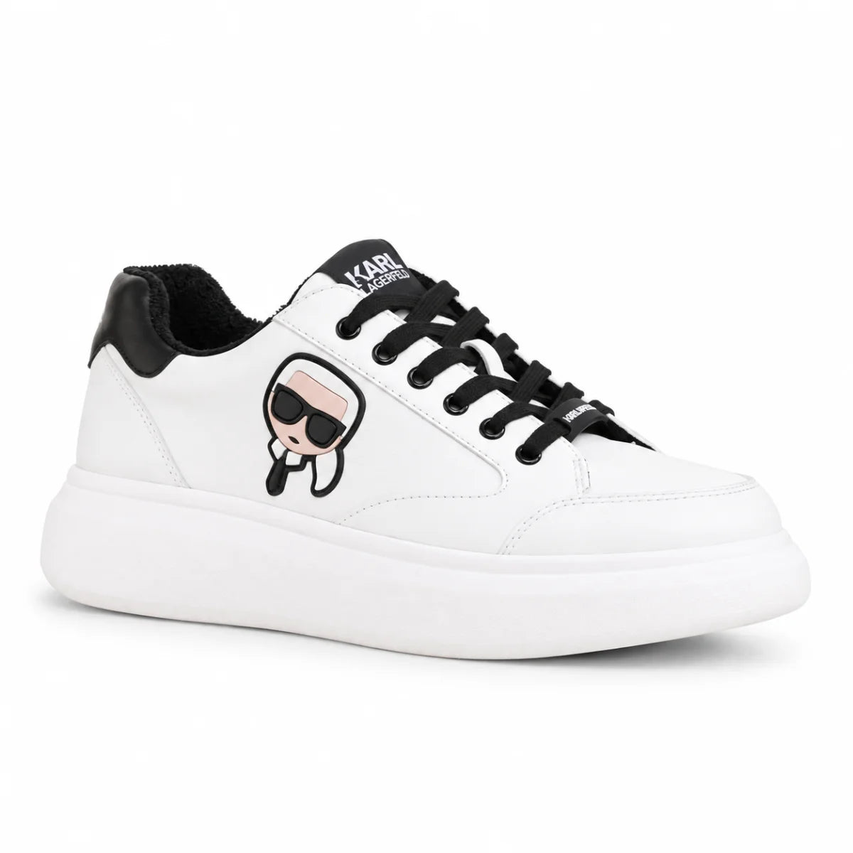 KARL LAGERFELD PARIS Karlie Karl Head Sneakers Women -WHT