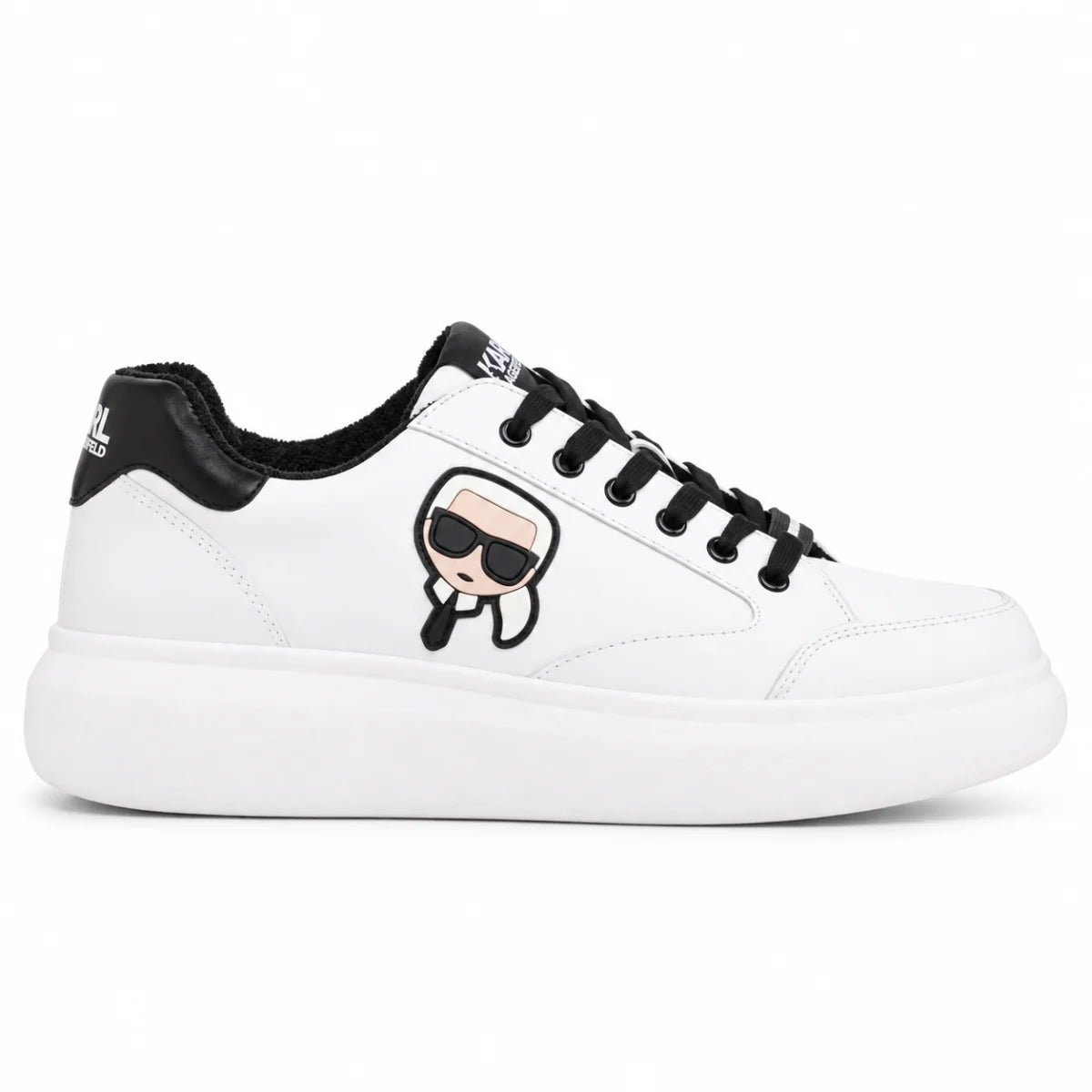 KARL LAGERFELD PARIS Karlie Karl Head Sneakers Women -WHT - White / 35