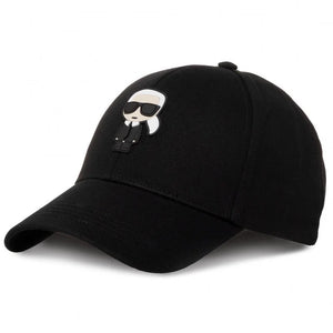 Karl Lagerfeld Paris konik Logo Cap Unisex 201W3404 - Black - Accessories