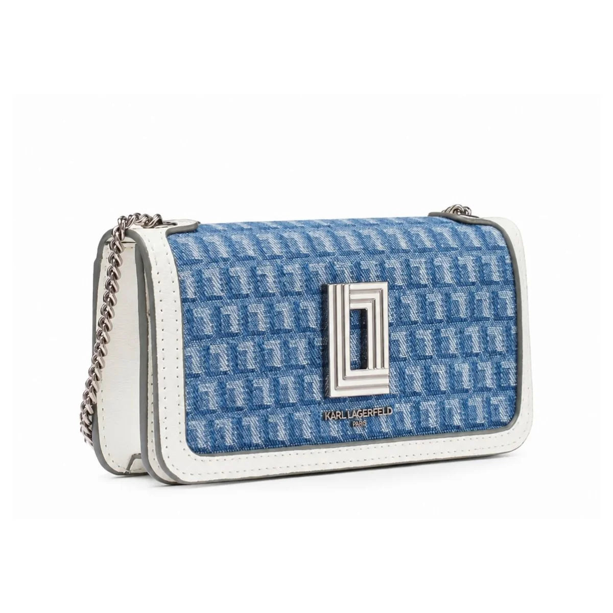 Karl Lagerfeld Paris KOSETTE DENIM JACQUARD Crossbody - BLU - Blue