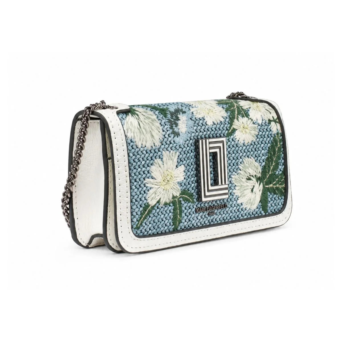 Karl Lagerfeld Paris KOSETTE DENIM JACQUARD Crossbody - MLT - Cream