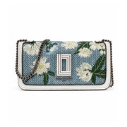 Karl Lagerfeld Paris KOSETTE DENIM JACQUARD Crossbody - MLT - Cream