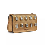 Karl Lagerfeld Paris Kosette Logo Crossbody Bag Women - GLD - Gold