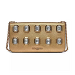 Karl Lagerfeld Paris Kosette Logo Crossbody Bag Women - GLD - Gold
