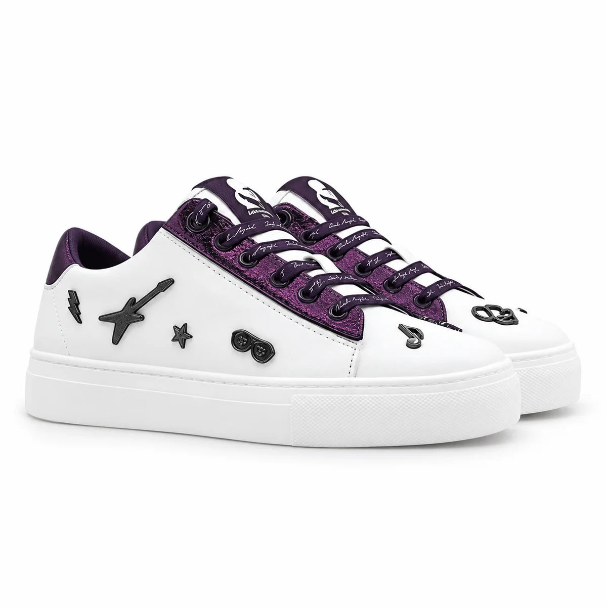 KARL LAGERFELD PARIS Lace-up sneakers-Women -WHT