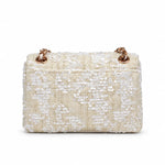 Karl Lagerfeld Paris Lafayette Mini Crossbody Tweed Bag Women - BGE - Beige