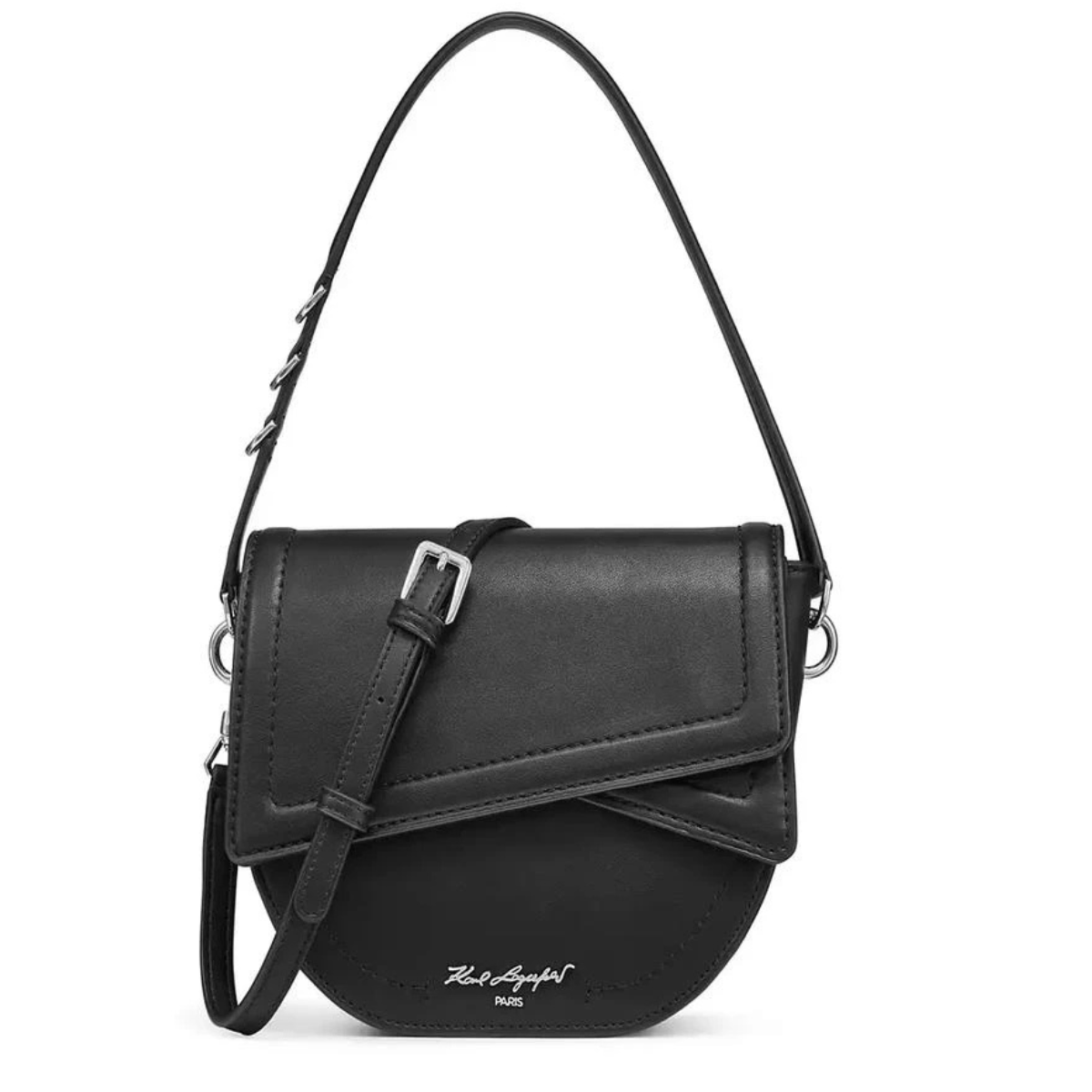 Karl Lagerfeld Paris Leather Top Handle Bag Women - BLK - Black