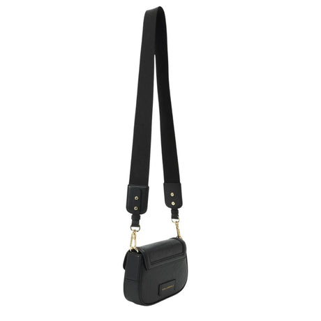 Karl Lagerfeld Paris Letters Embossed Crossbody 231W3037-BLK - Black