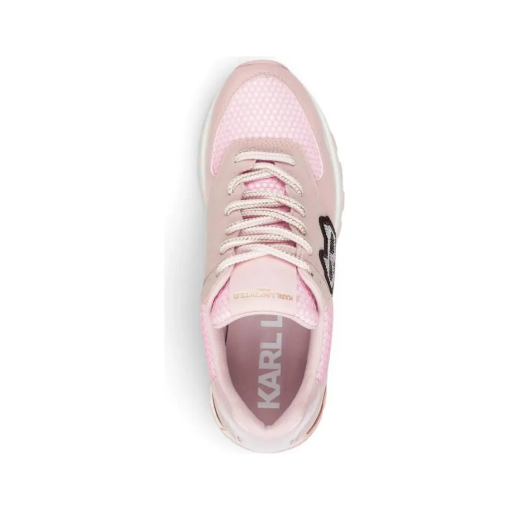 KARL LAGERFELD PARIS Logo Pink Casual Tennis Sneaker Women - SLV