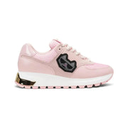 KARL LAGERFELD PARIS Logo Pink Casual Tennis Sneaker Women - SLV - Silver / 35