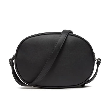 Karl Lagerfeld Paris Logo Plaque Oval Crossbody Bag 235W3058-BLK - Black