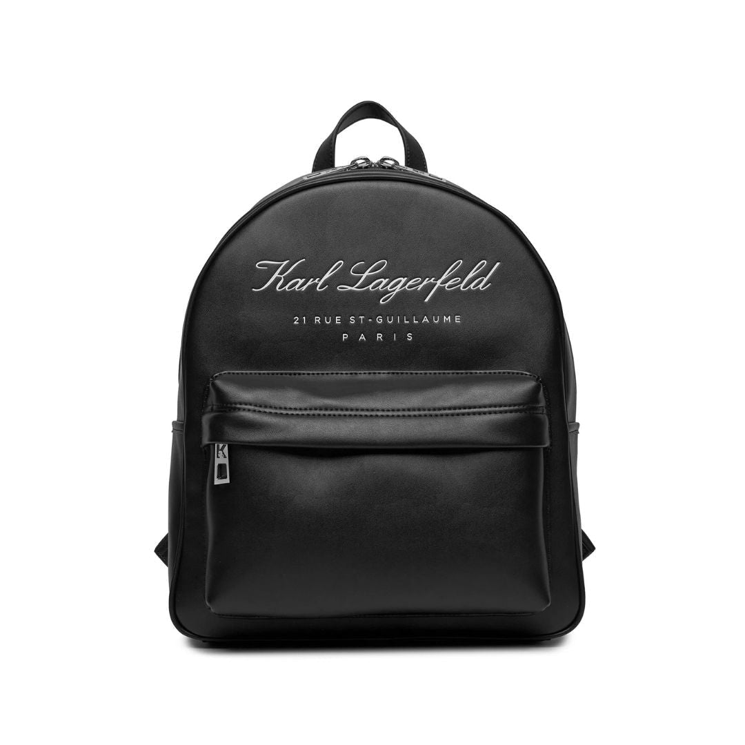 Karl Lagerfeld Paris Logo Signature Backpack 235M3118-BLK - Black