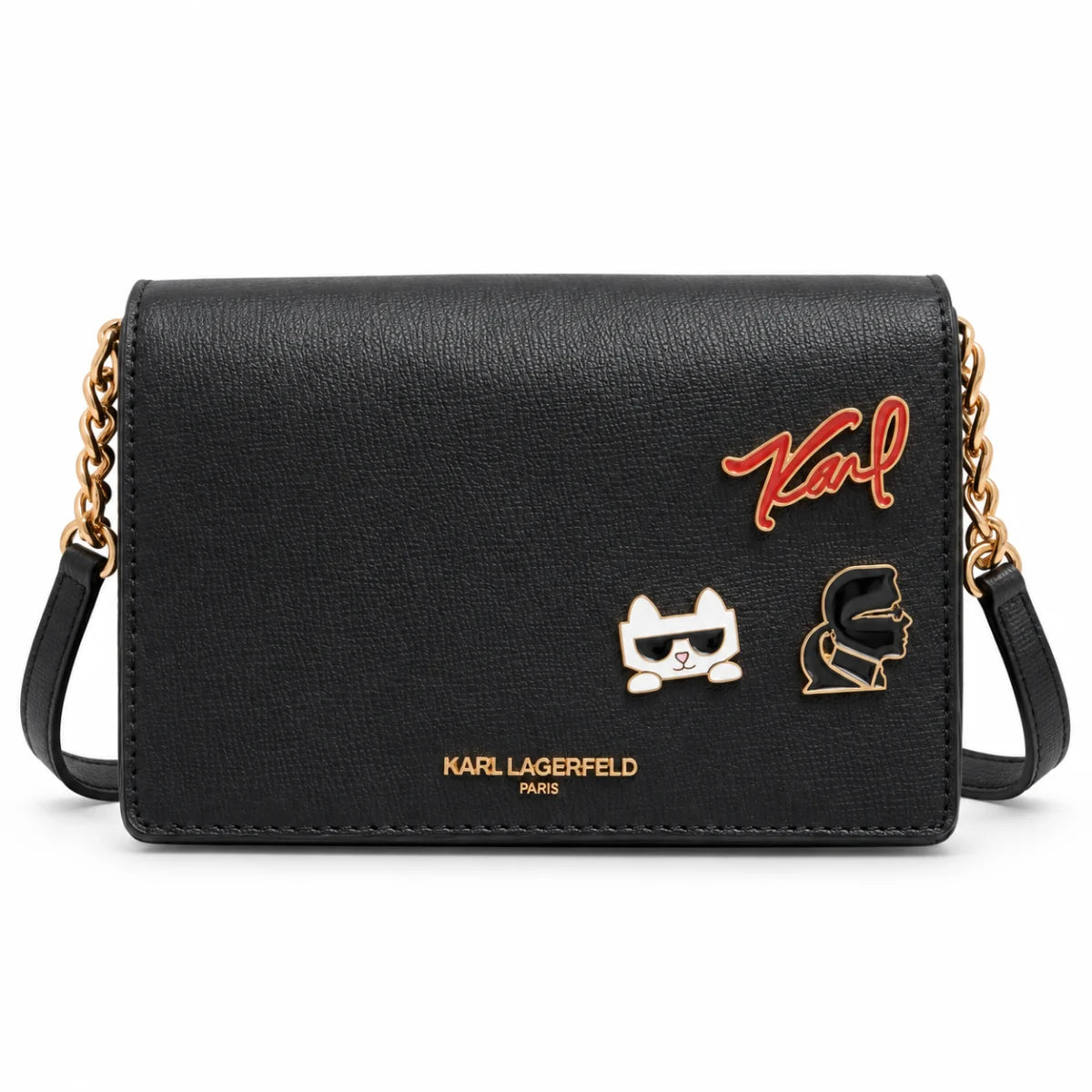 Karl Lagerfeld Paris Lourdes Crossbody Bag – Women - BLK - Black
