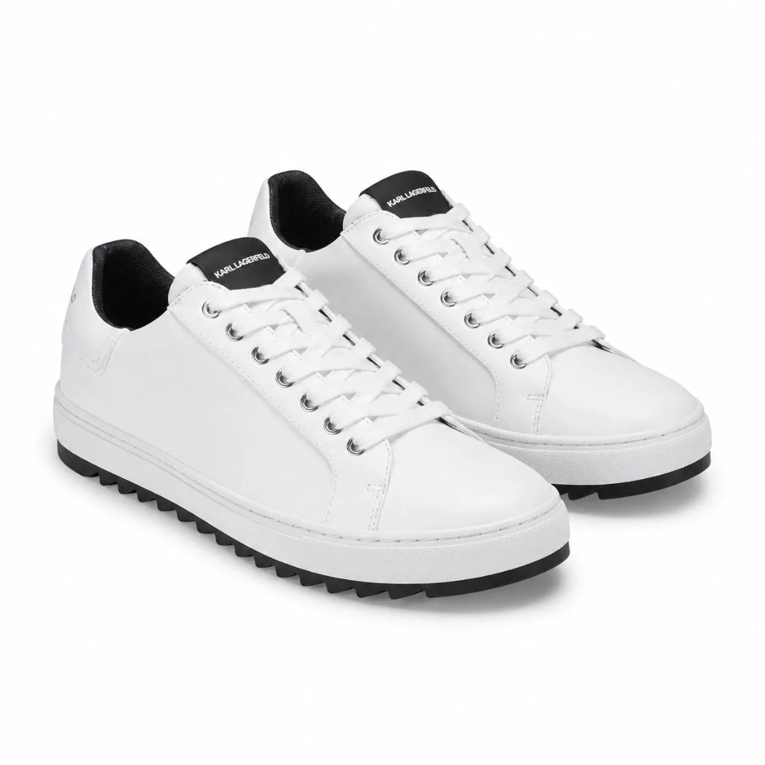 KARL LAGERFELD PARIS Mael Lace Up Sneakers Men - WHT