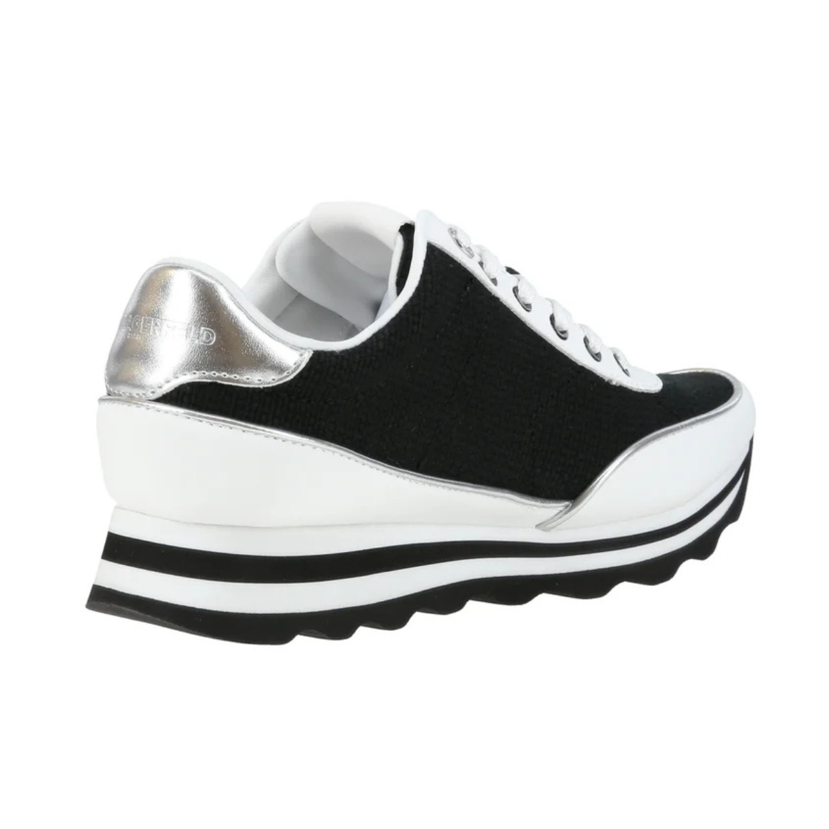 KARL LAGERFELD PARIS MAICO LACE UP Sneakers Women - BLKWHT