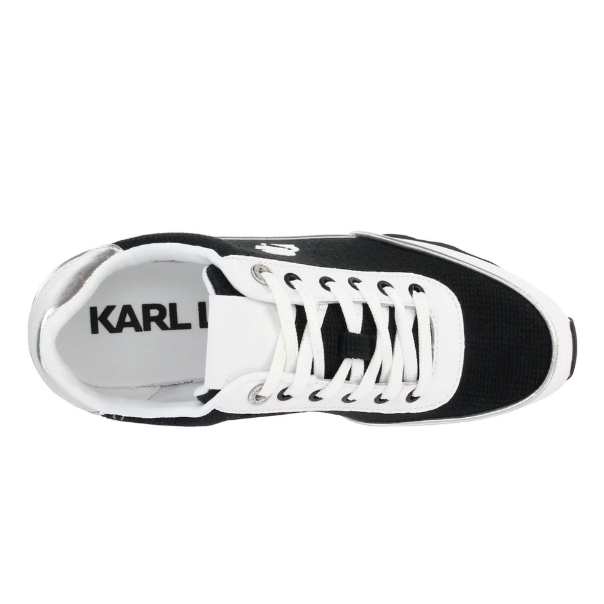 KARL LAGERFELD PARIS MAICO LACE UP Sneakers Women - BLKWHT