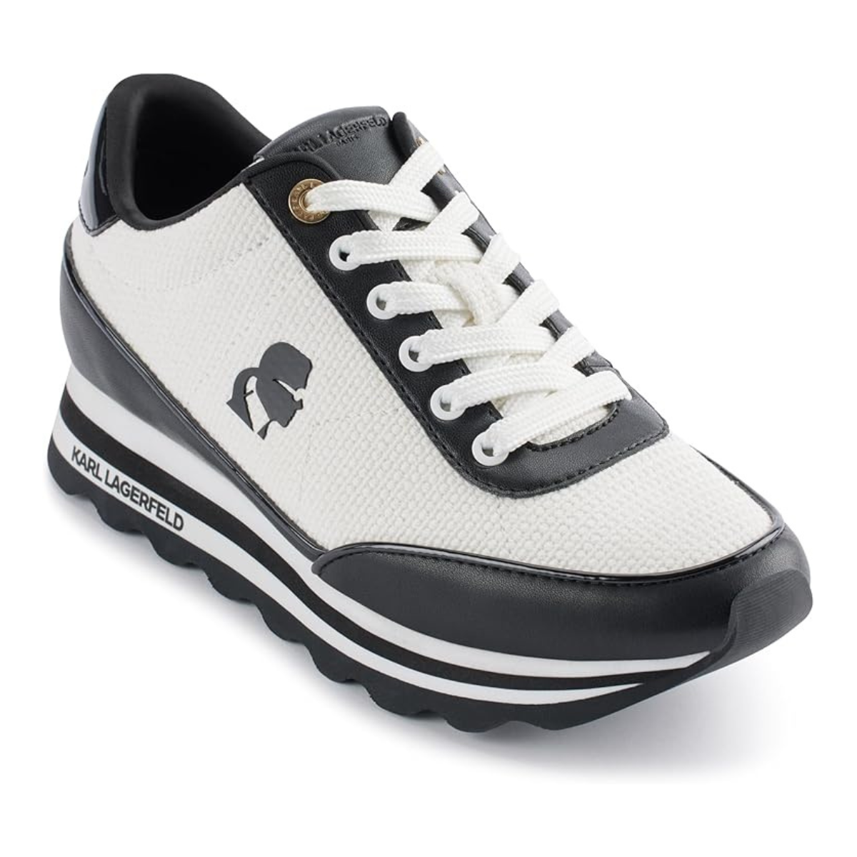 KARL LAGERFELD PARIS MAICO LACE UP Sneakers Women - WHTBLK